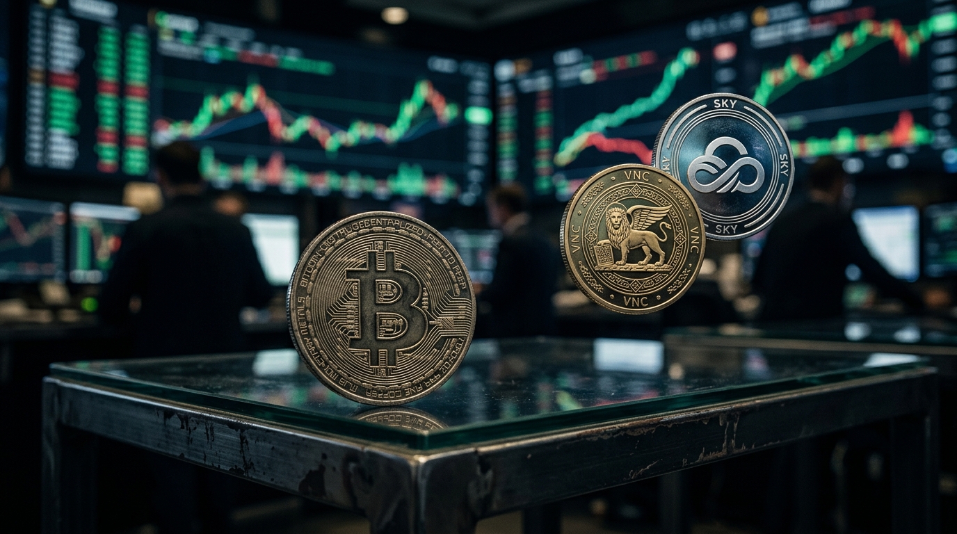 Panorama Cripto: Bitcoin segue vulnerável – Venice e Sky ampliam ganhos