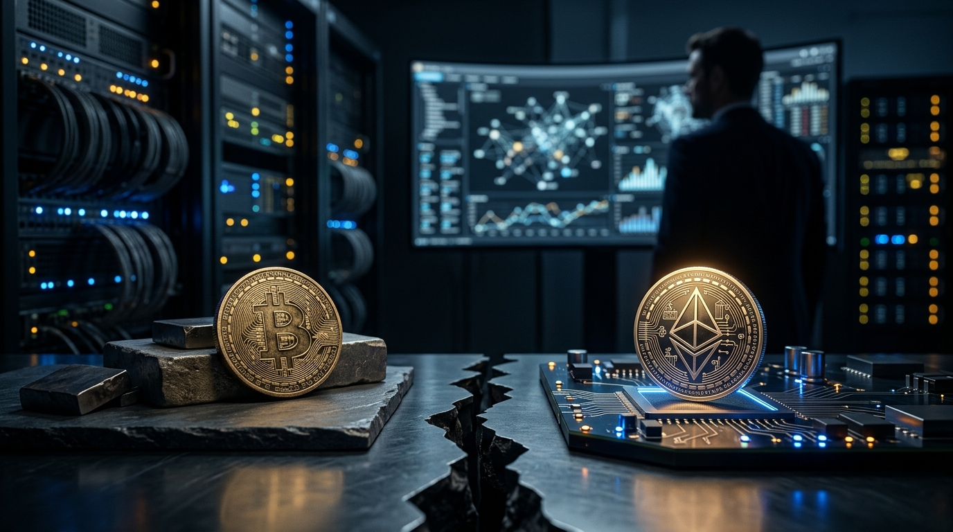 Vốn tổ chức vào Crypto phân hóa giữa tài sản khan hiếm và hạ tầng sản xuất